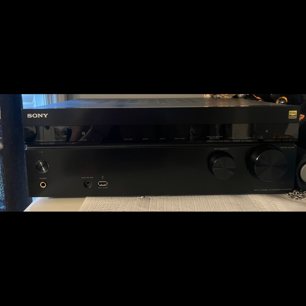 sony multi channel av receiver str-dh750 with Polk audio speakers !!!